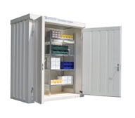 Magazyn materiałowy izolowany Fladafi IC1100 2 m², podłoga izolowana