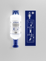 Zestaw naścienny - roztwór do spłukiwania ciała, kwas, zasada, butelka 1*1000 ml, kwas fosforanowy 4,9%, piktogram, Plum Eye Wash