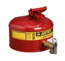 Pojemnik zabezpieczający stalowy, laboratoryjny 9.5 l, kurek spust. 08902, kolor czerwony