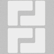 Symbole L do oznaczania powierzchni płaskich, wym. 76.2 mm x 203.2 mm, opak. 20 szt