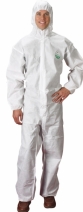 Lekki kombinezon ochronny SAFEGard GP, polipropylen SMS 56 gsm, Typ 5, 6, biały, S